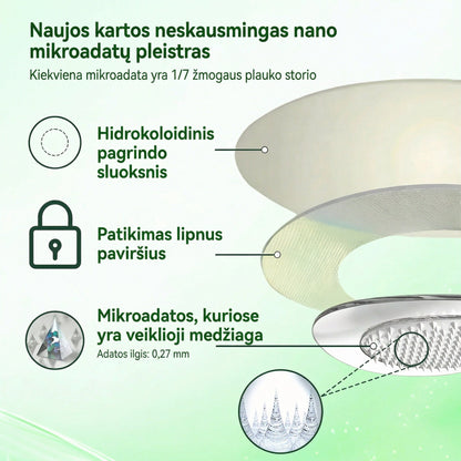 Grynieji pinigai pristatymo metu [70% nuolaida] Florisma® 👩‍⚕️ Moringa + BERBERINAS + NAD+ Liekninantis ir Stangrinantis 10-in-1 Nano Mikroadatinis Pleistras. 🏆