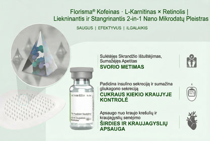 Grynieji pinigai pristatymo metu [70% nuolaida] Florisma® 👩‍⚕️ Moringa + BERBERINAS + NAD+ Liekninantis ir Stangrinantis 10-in-1 Nano Mikroadatinis Pleistras. 🏆