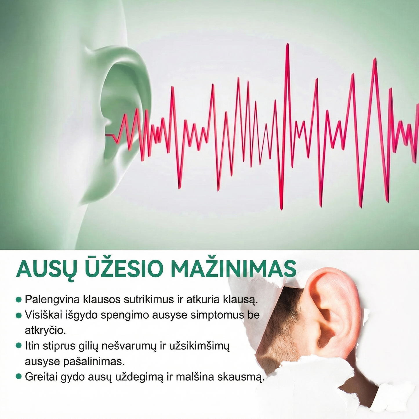 Zavrly Tinnitus 👂ausų lašai Švarioms ausims ir maksimaliam komfortui – Akimirksniu palengvėja spengimas ausyse ir diskomfortas ausyse🥇
